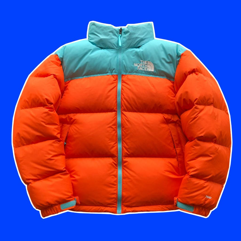 The north store face jacket orange